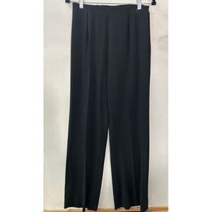 Marc Bouwer Black Side Zip Straight Leg Pants Womens Sz S Corporate Goth Capsule